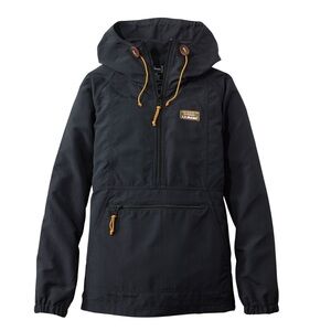 L.L. Bean Black Hooded Anorak Jacket